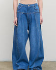 MID-RISE WIDE-LEG JEANS