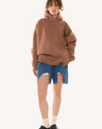 BEIGE CLEAN-CUT HOODIE