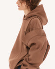 BEIGE CLEAN-CUT HOODIE 1