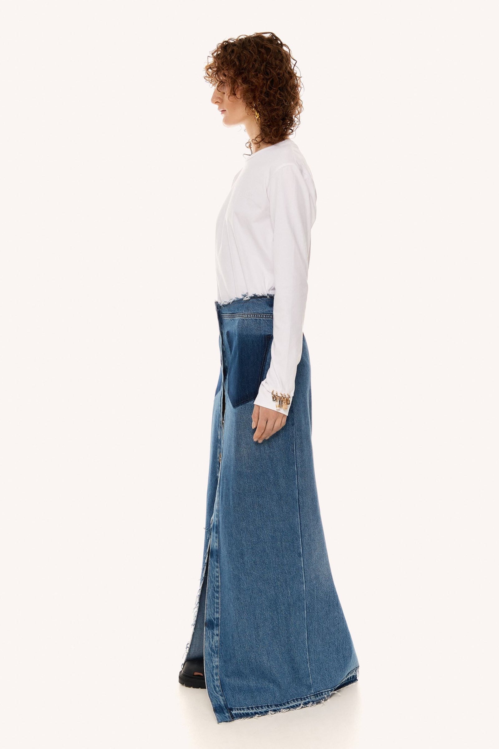 BLUE ELISE SKIRT