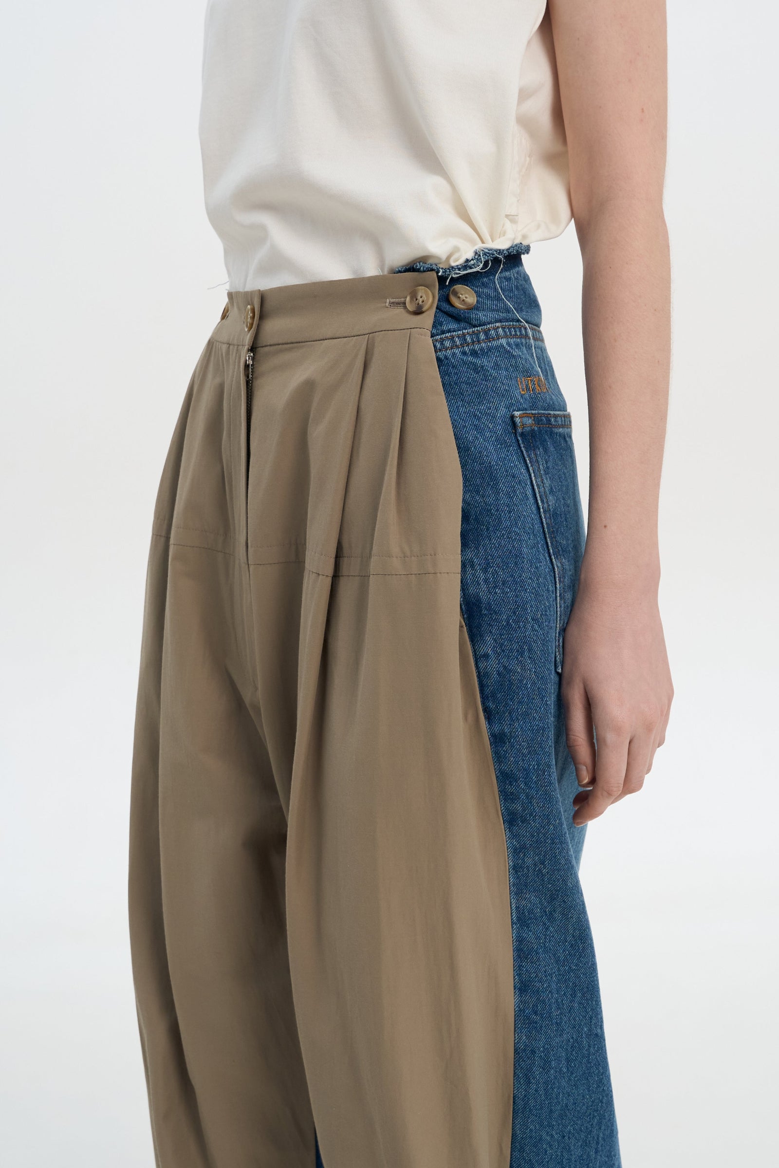Beige Duplex Jeans 2