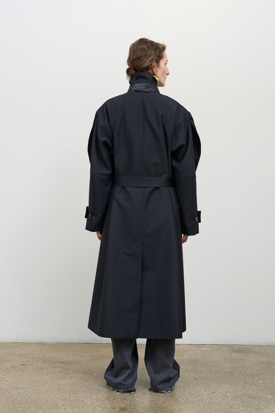 BELTED CAPED TRENCH COAT 3