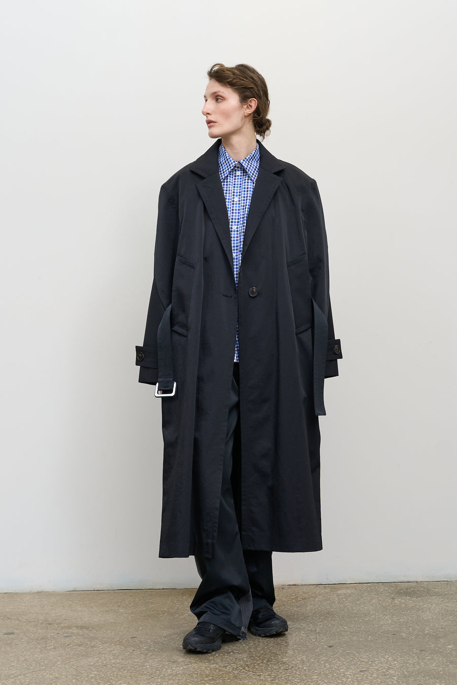 BELTED CAPED TRENCH COAT - Main Image