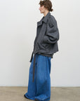 BELTED HEM BOMBER 1