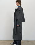 BELTED WOOL-BLEND COAT WITH CAPELET DETAIL 3