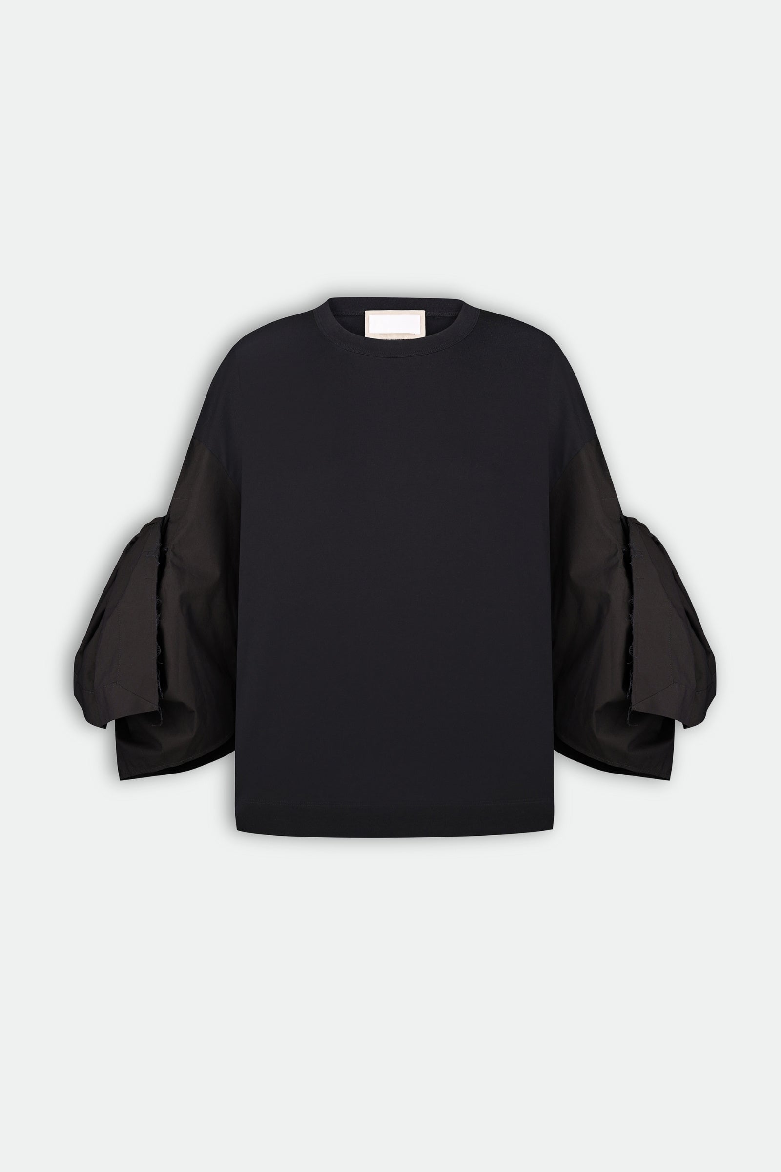 Black Puff Sleeve Blouse 4