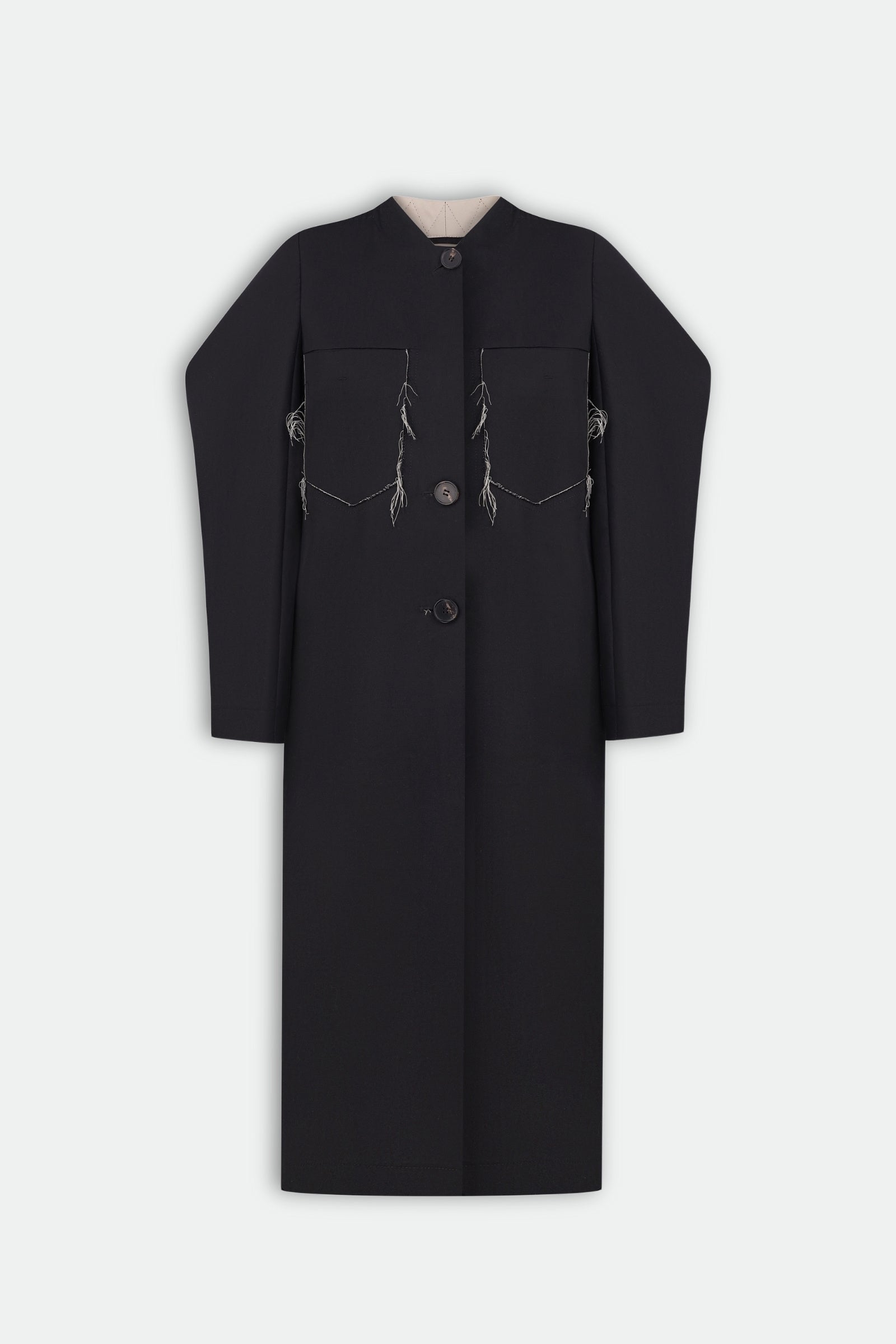 Boxy Frayed Coat product