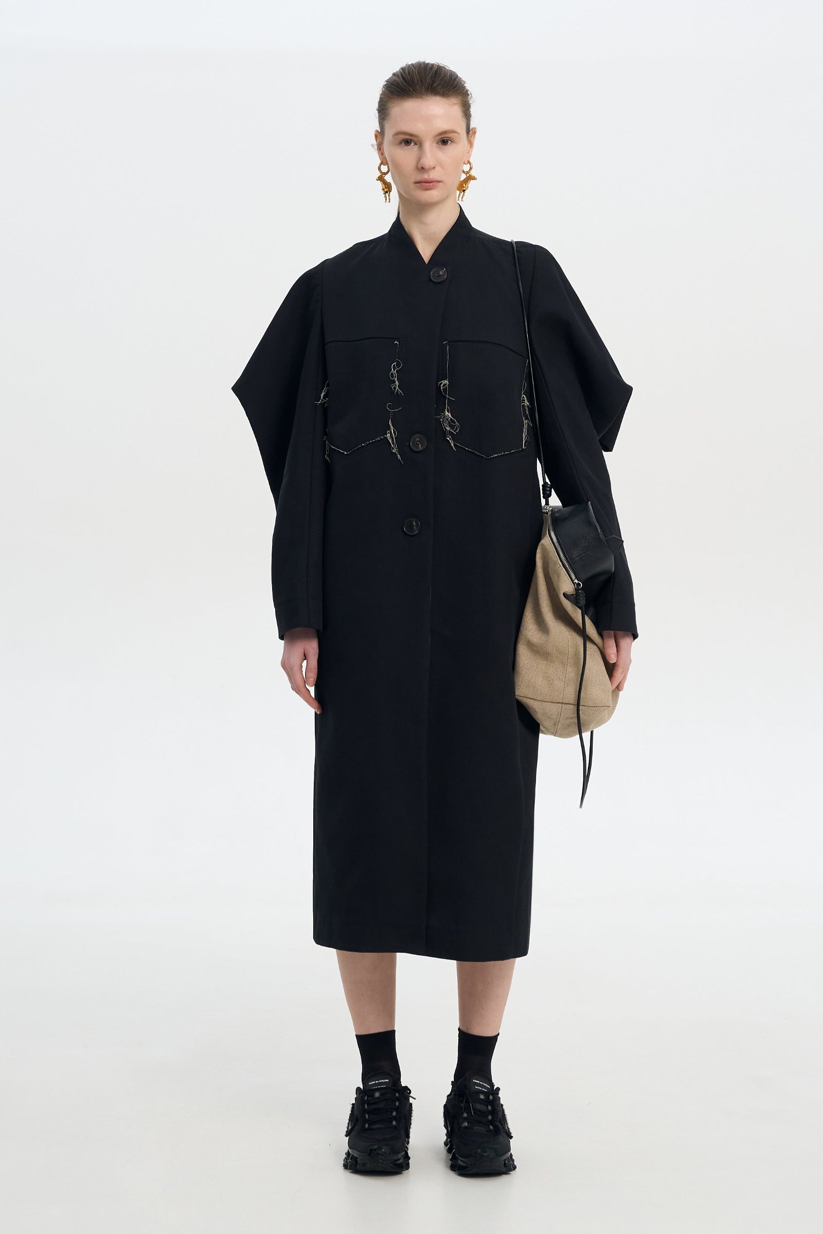 Boxy Frayed Coat 1