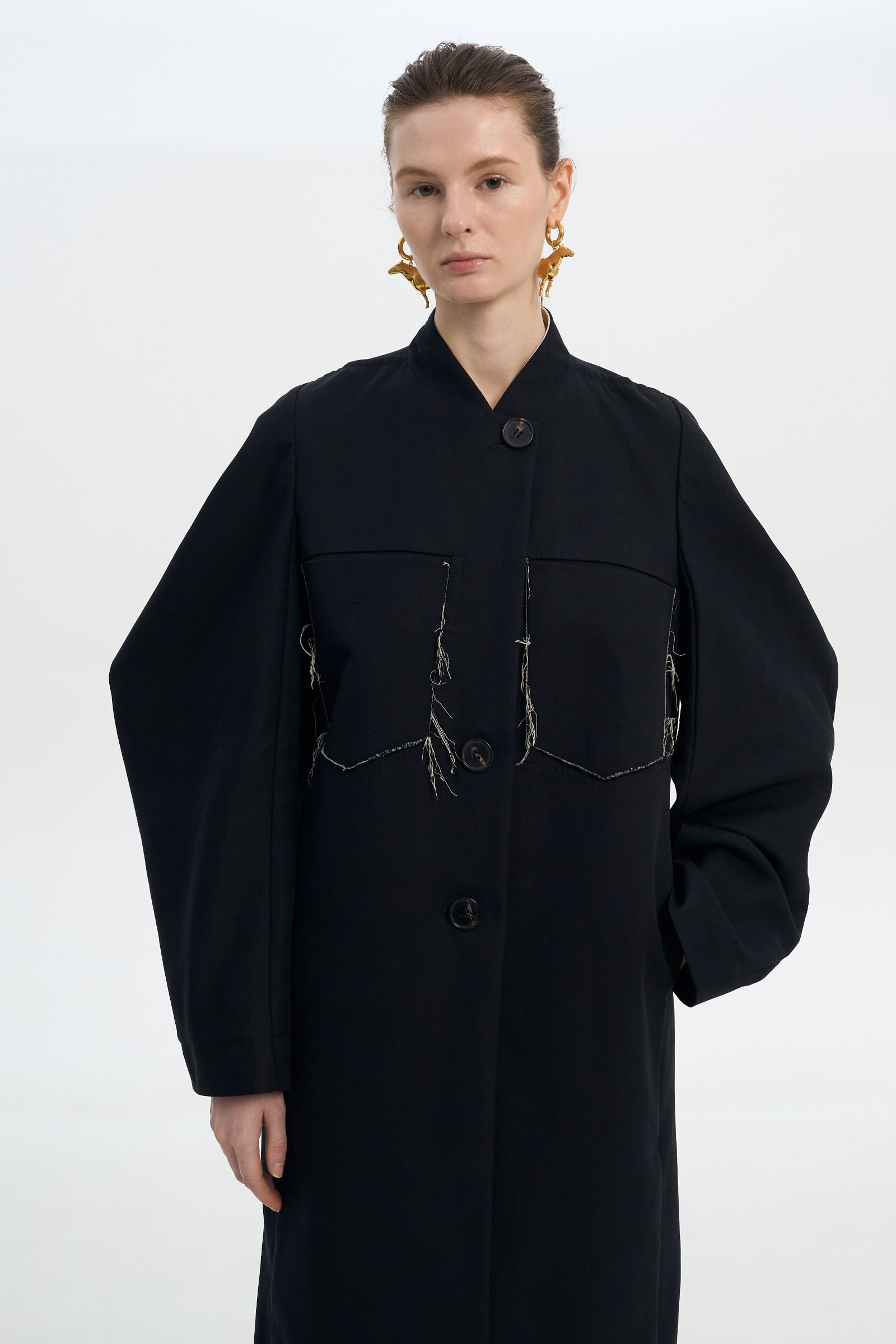 Boxy Frayed Coat 4