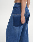 CHECKED JEANS