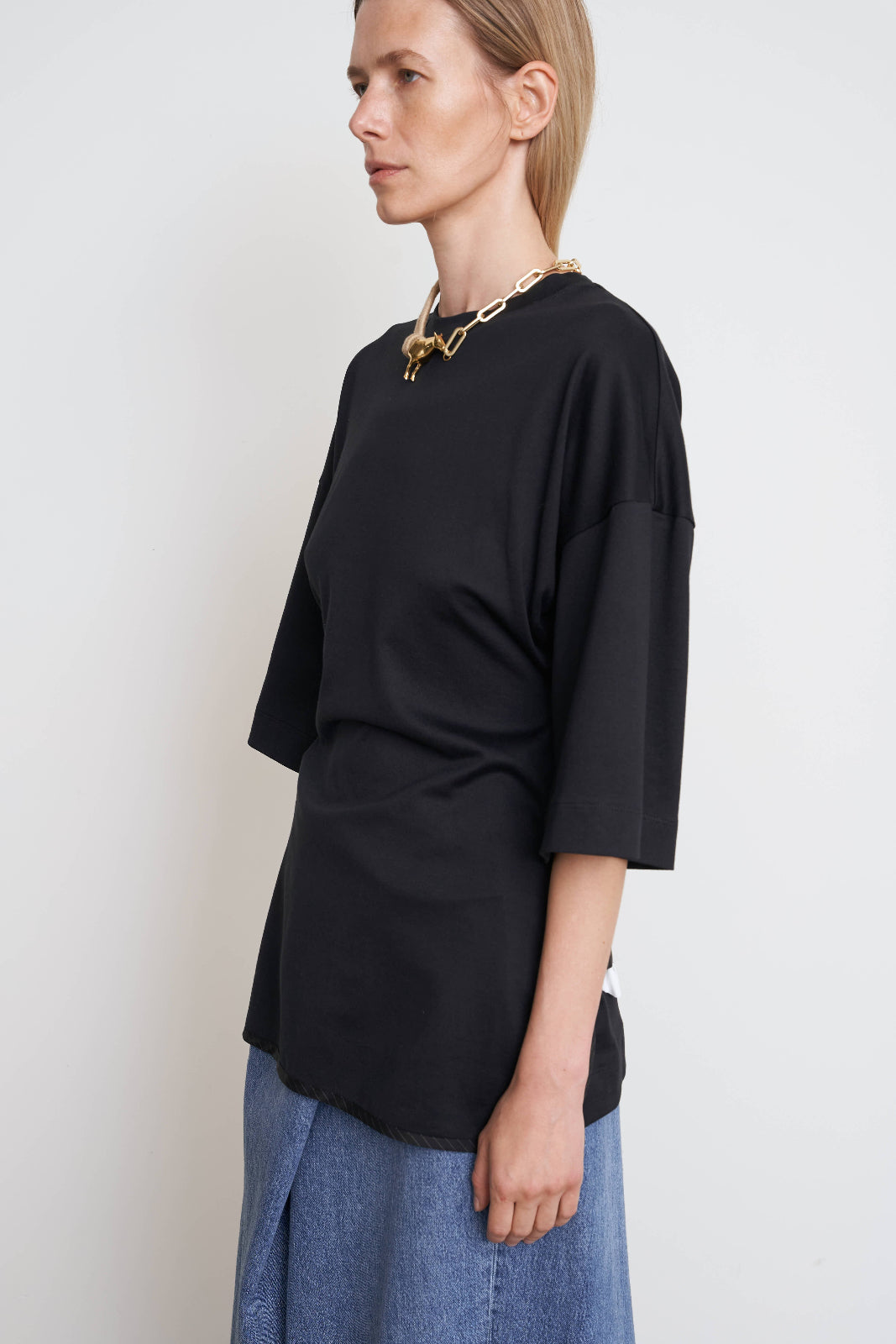CORSET T-SHIRT WITH PANTS DETAIL