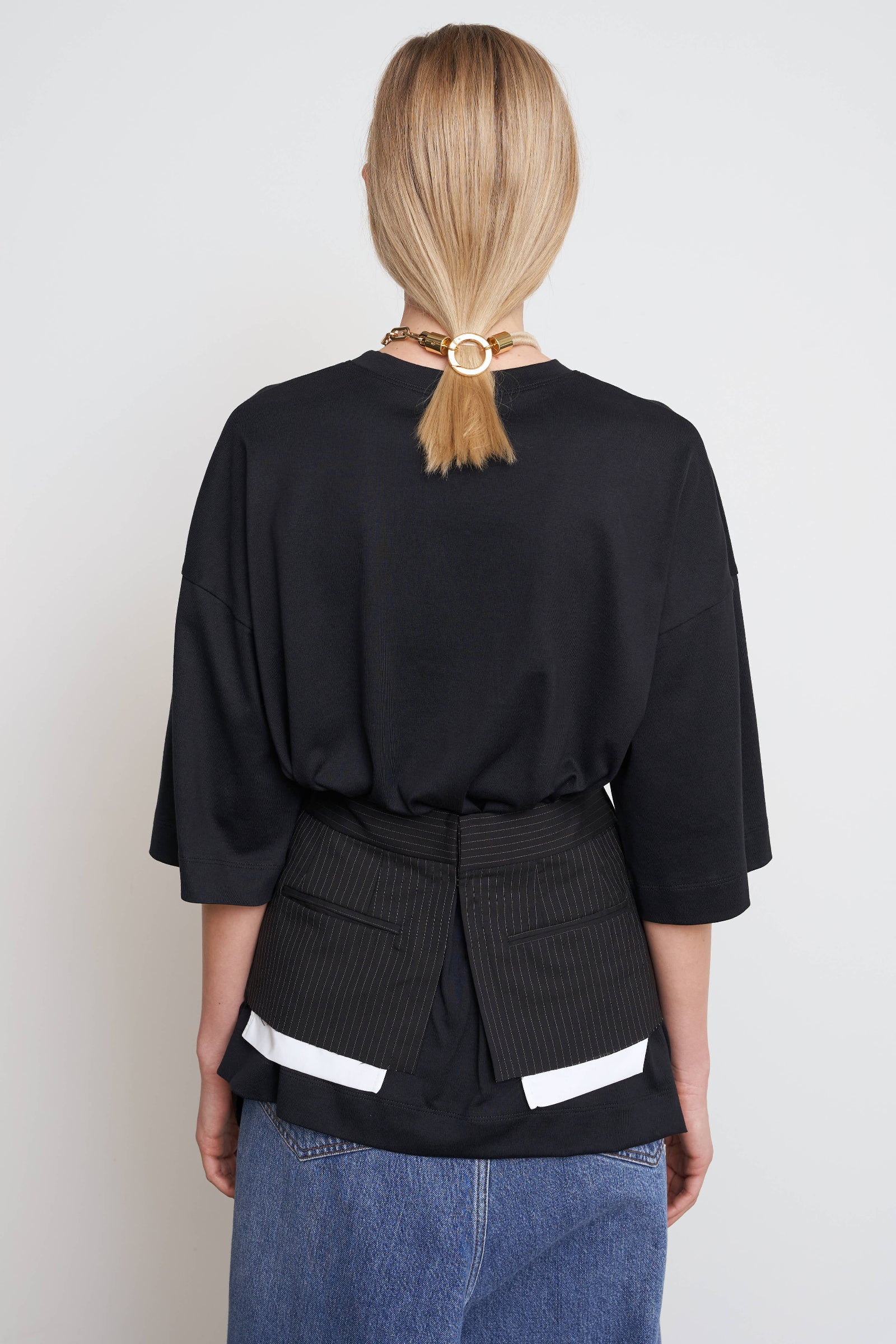 CORSET T-SHIRT WITH PANTS DETAIL