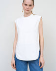 Criss-Cross Back T-Shirt in White