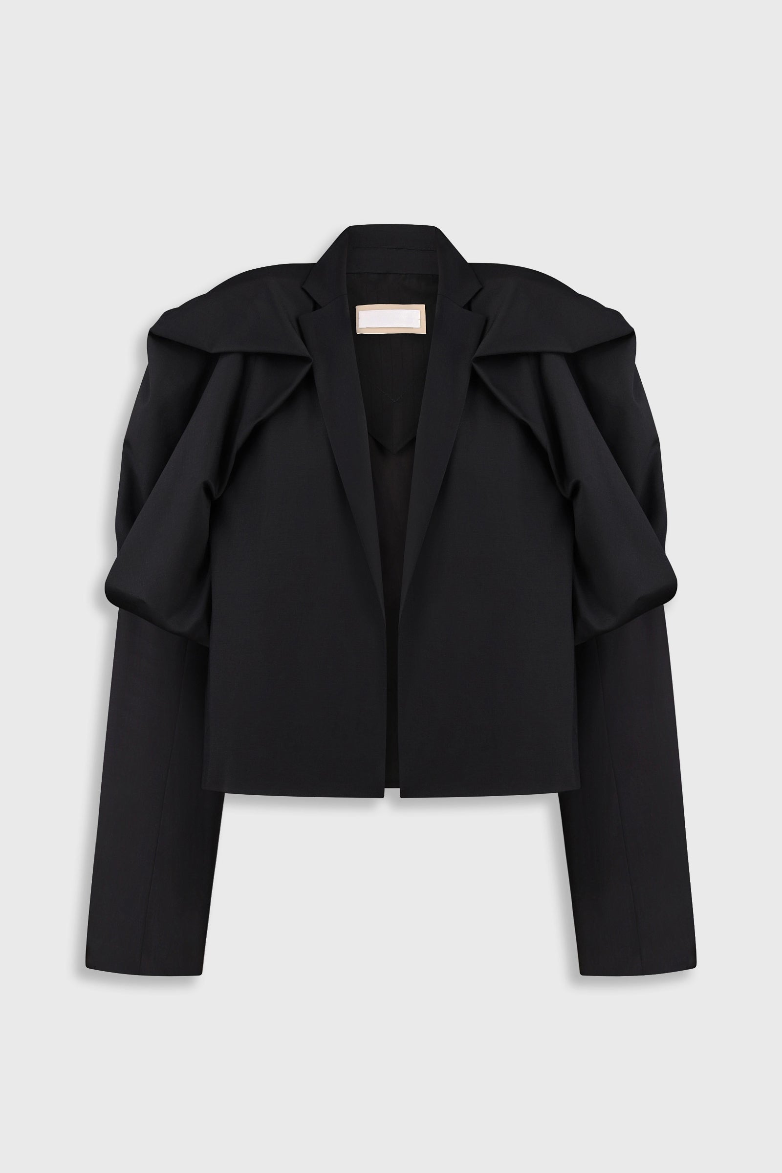 CROPPED JACKET WITH FLORAL ACCENTS