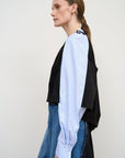 DOUBLE COTTON BLACK LONGSLEEVE