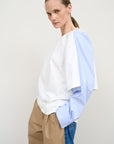 DOUBLE COTTON WHITE LONGSLEEVE