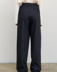 DECONSTRUCTED OFFSET-ZIP PANTS back