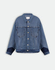 Denim Jacket with Cotton Back Panel 3