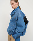 Denim Jacket with Cotton Back Panel 1