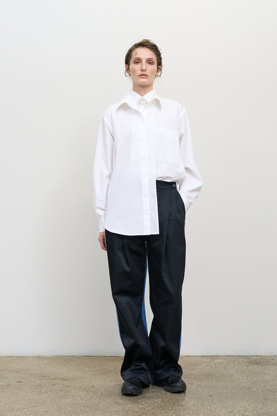 DOUBLE COLLAR POPLIN SHIRT 2