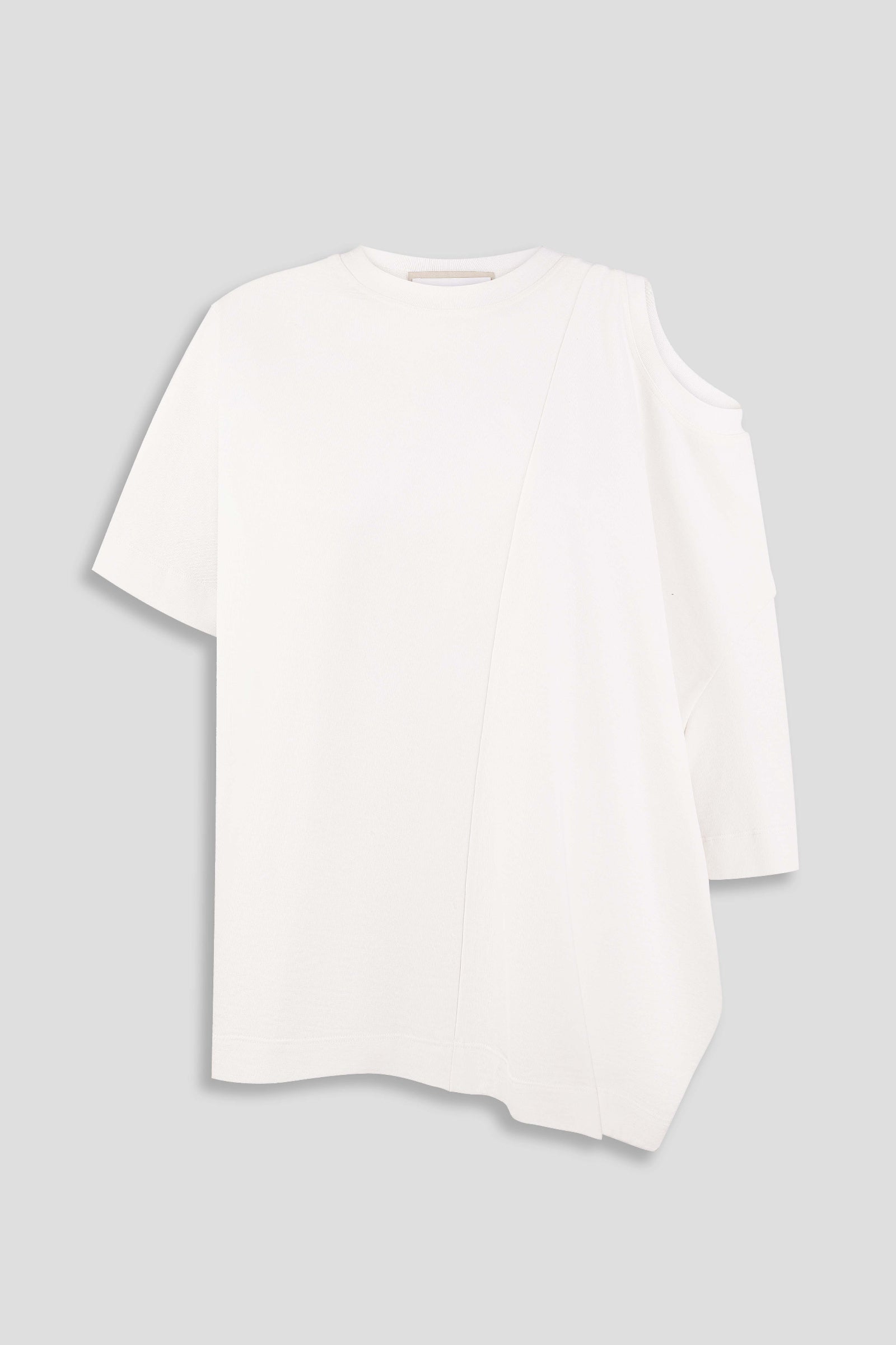 Dual-Neck Reversible T-Shirt – LITKOVSKA Sculptural 100% Cotton Tee