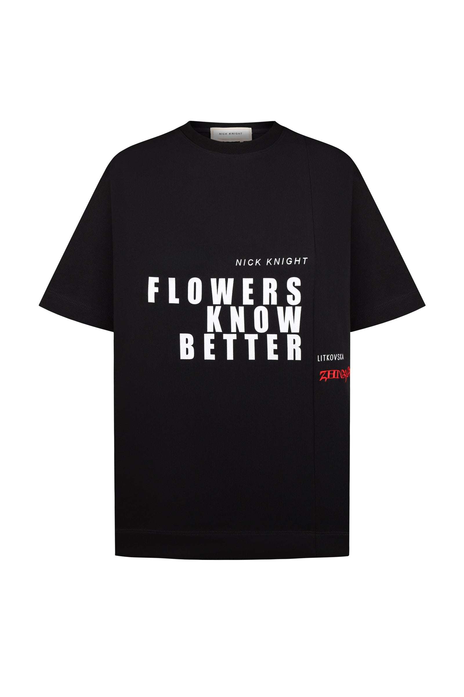 FLWRS BLACK T-SHIRT