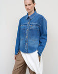 Frayed Denim Shirt