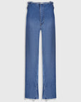 High-Rise Split Hem Jeans