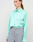Layered Blouse with Scarf Detail in Mint 3