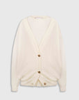 LAYERED KNIT CARDIGAN ivory