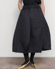 RUFFLED MIDI SKIRT
