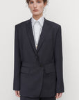 TAILORED JACKET WITH BASQUE OVERLAY