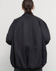 WOOL-BLEND PARKA WITH SUITING DETAIL