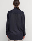 SHIRT WITH DRAPED HEM