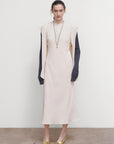 LAYERED SLIP-OVER SLEEVELESS DRESS