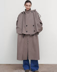 OVERSIZED COTTON TRENCH COAT