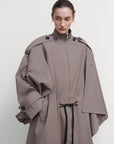 OVERSIZED COTTON TRENCH COAT