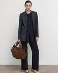 CAMISOLE DRESS WITH TAILORED JACKET OVERLAY