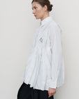 PEPLUM-PLEAT SHIRT