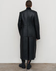 REVERSIBLE-SHEARLING HOURGLASS COAT