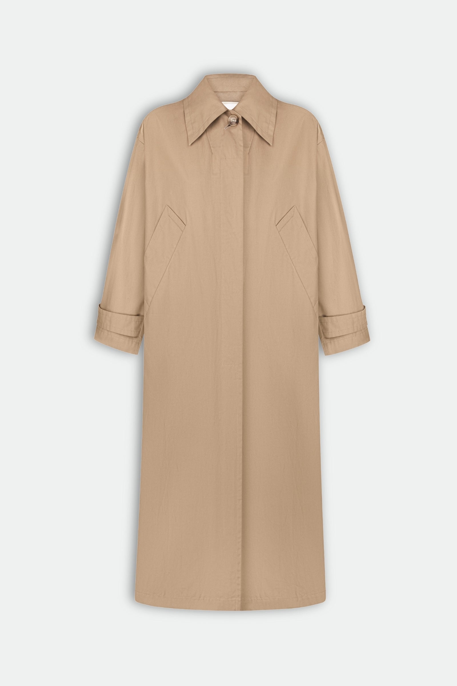 Long Cotton Tent Coat 4