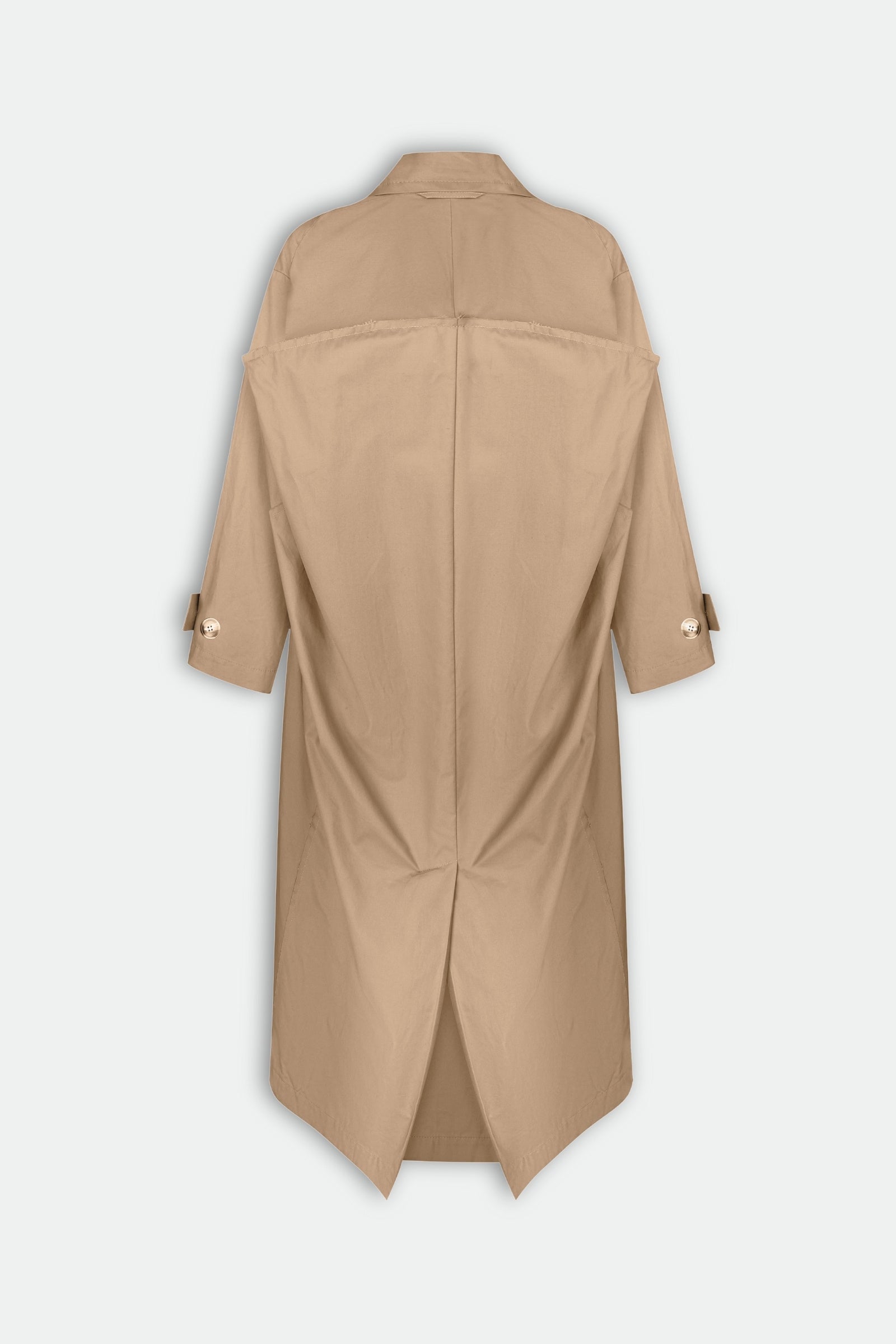 Long Cotton Tent Coat 5