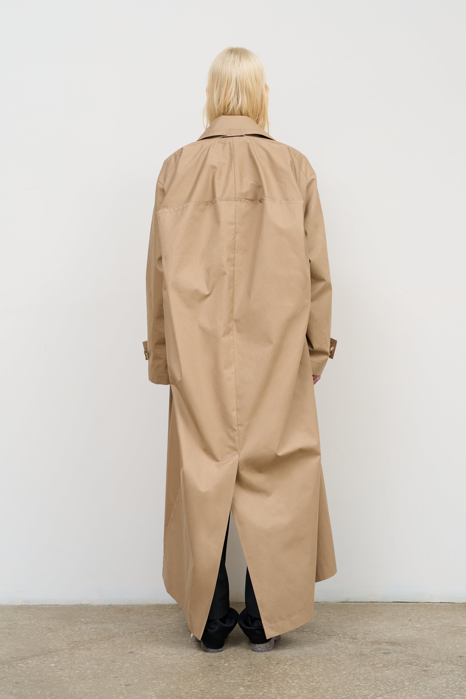 Long Cotton Tent Coat 3