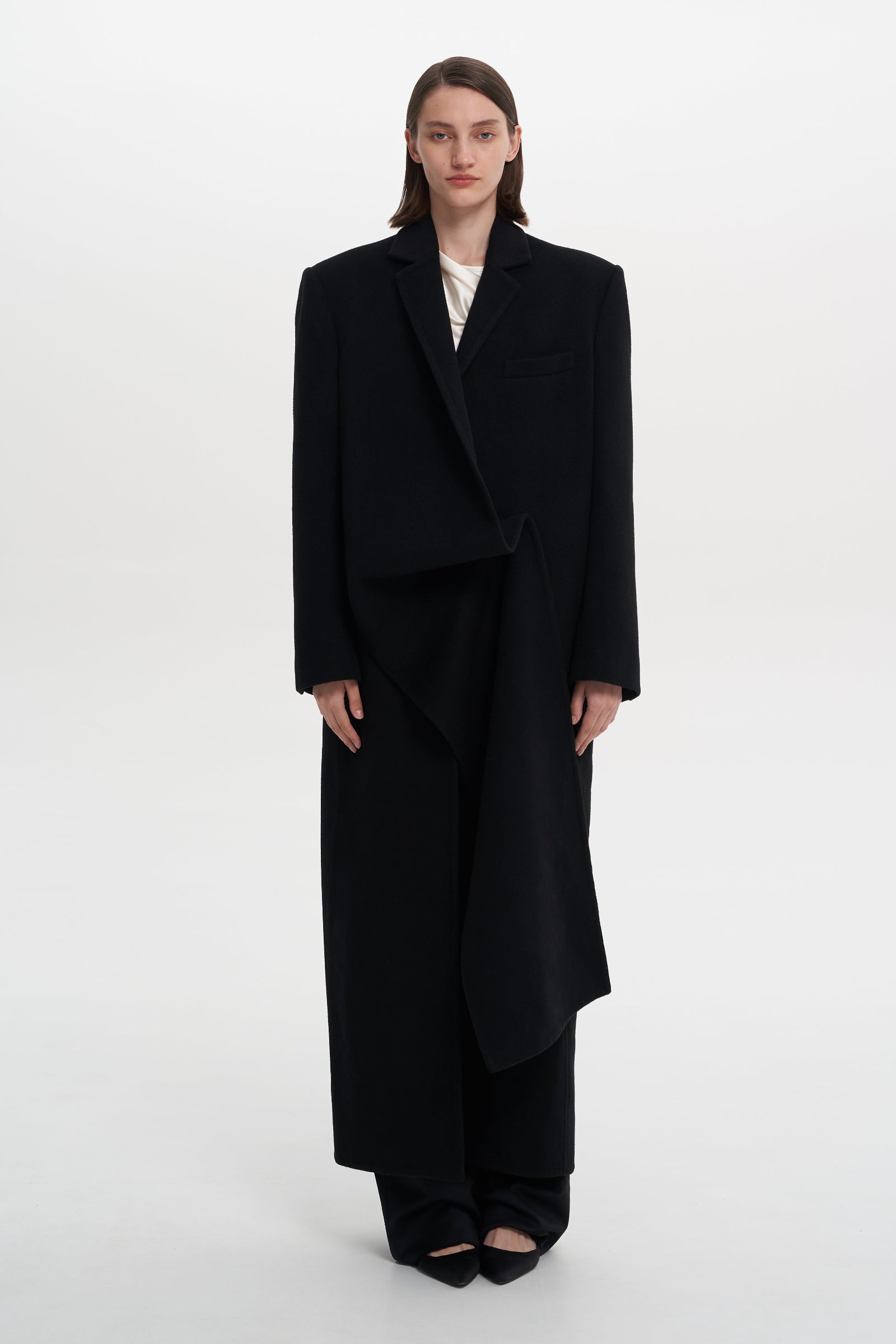 LITKOVSKA Mist Black Coat - Virgin Wool