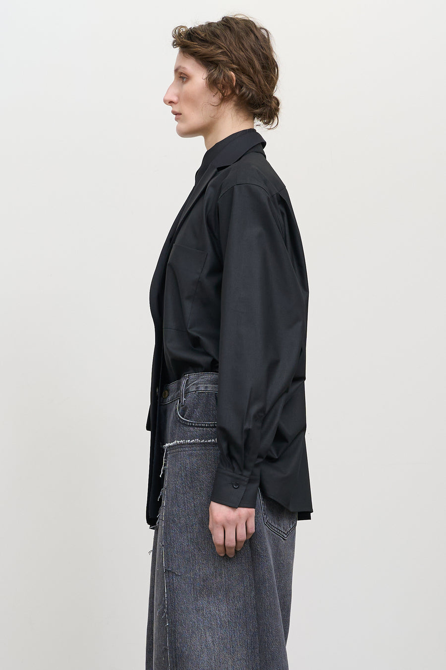 OVERLAY DECONSTRUCTED JACKET black 2