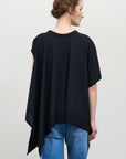REVERSIBLE ASYMMETRIC KNIT TOP Black 3