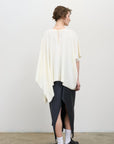 REVERSIBLE ASYMMETRIC KNIT TOP ivory 2