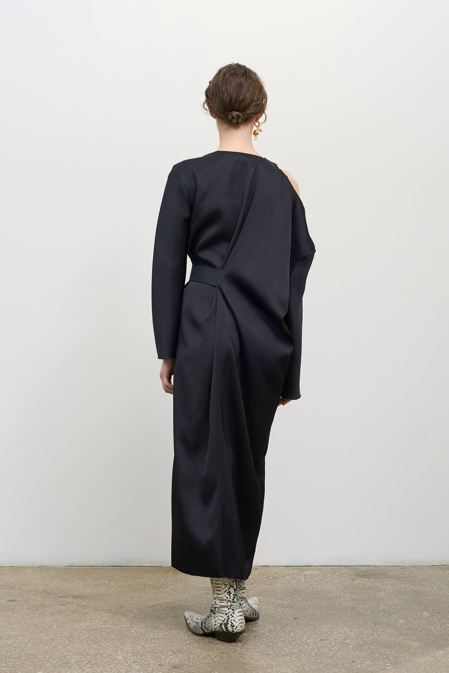 asymmetric silk dress Elsye Asymmetric Silk Dress VAST