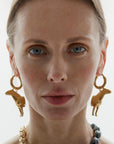 SPIRIT GOLD-PLATED BRASS MONO EARRING
