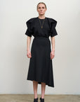 T-SHIRT WITH FLORAL DETAILS black
